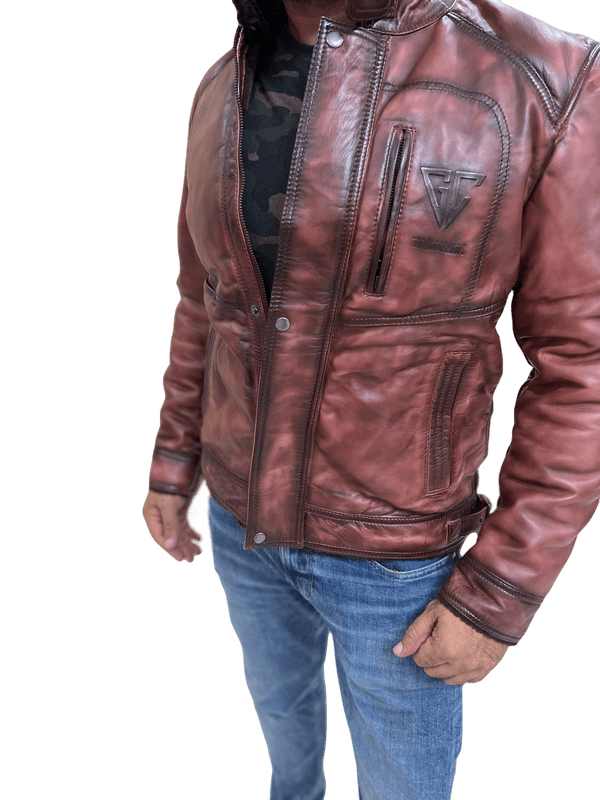 100% Top Grain Leather  Bomber  Jacket C1