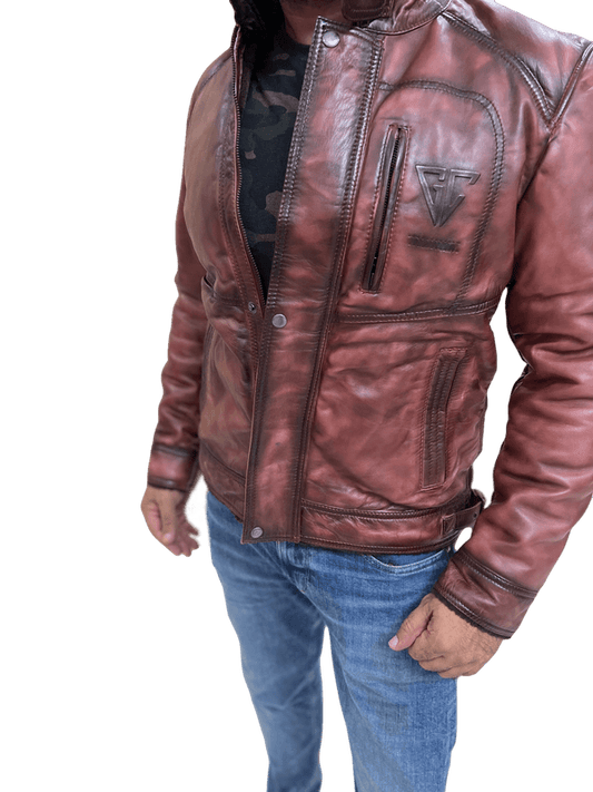 100% Top Grain Leather  Bomber  Jacket C1