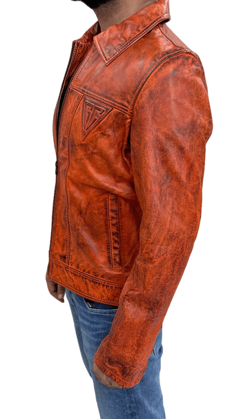 100% Top Grain Leather Jacket C13