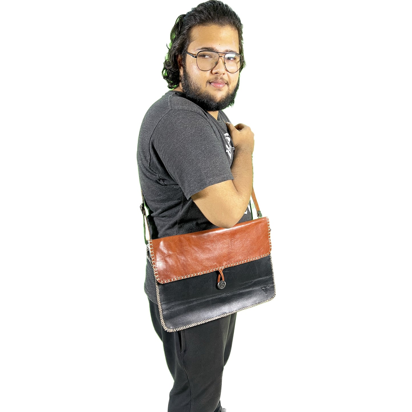 Handmade Modern Leather Laptop Bag