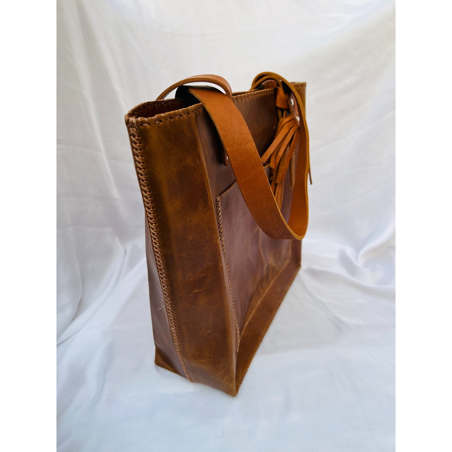 COMMUTER LEATHER TOTE BAG-M5B