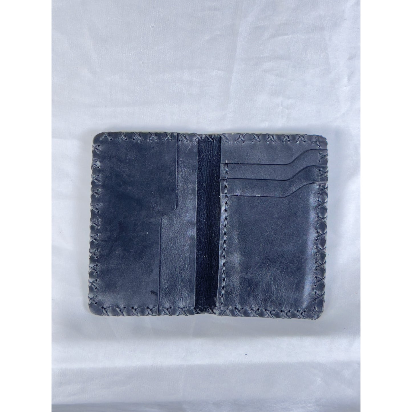 EXECUTIVE LEATHER CARDHOLDER  HAND SEWN-STYLE 6-LONG