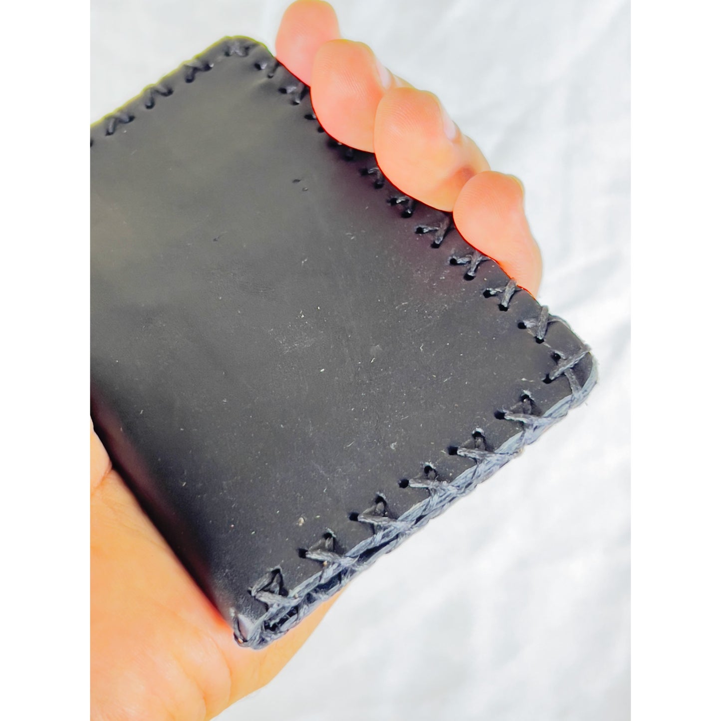 EXECUTIVE LEATHER CARDHOLDER  HAND SEWN-STYLE 6-LONG