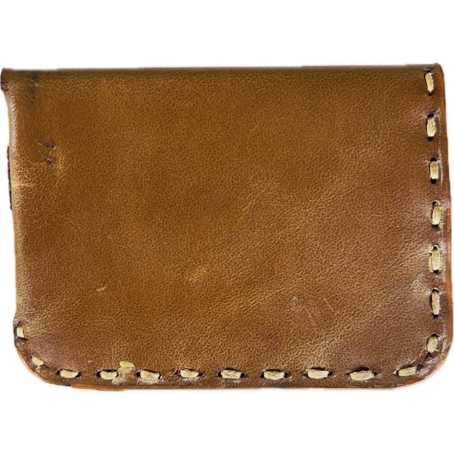 HAND SEWN LEATHER CARDHOLDER -STYLE 1-FLAP