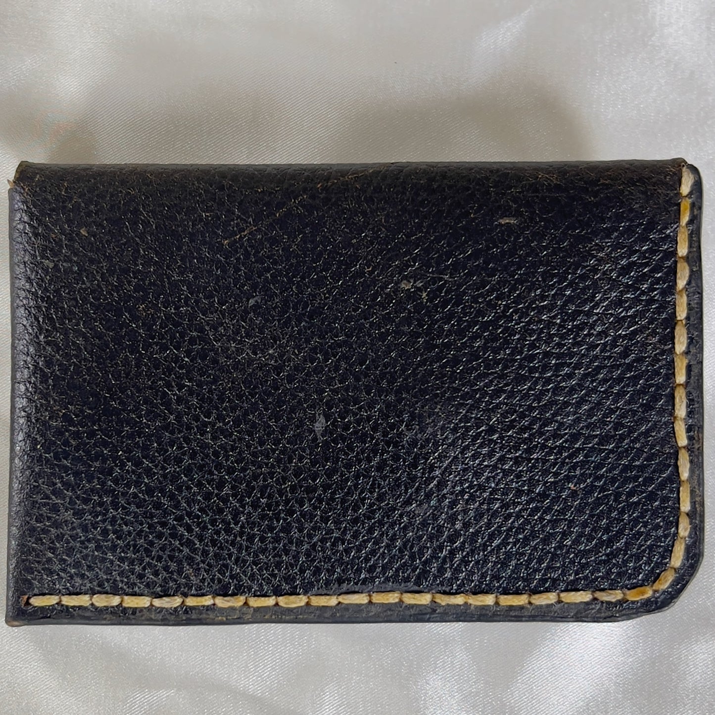 HAND SEWN LEATHER CARDHOLDER -STYLE 3-PIN