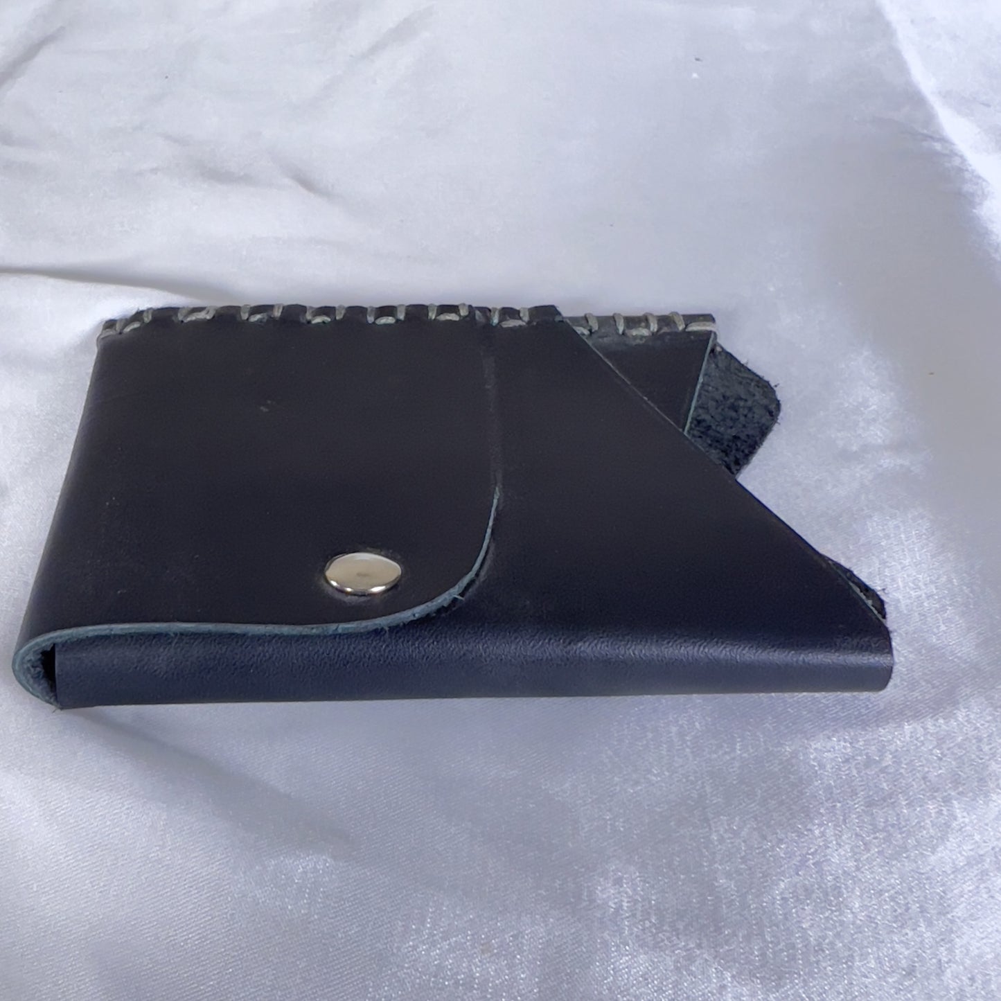 HAND SEWN LEATHER CARDHOLDER -STYLE 2-Rivet