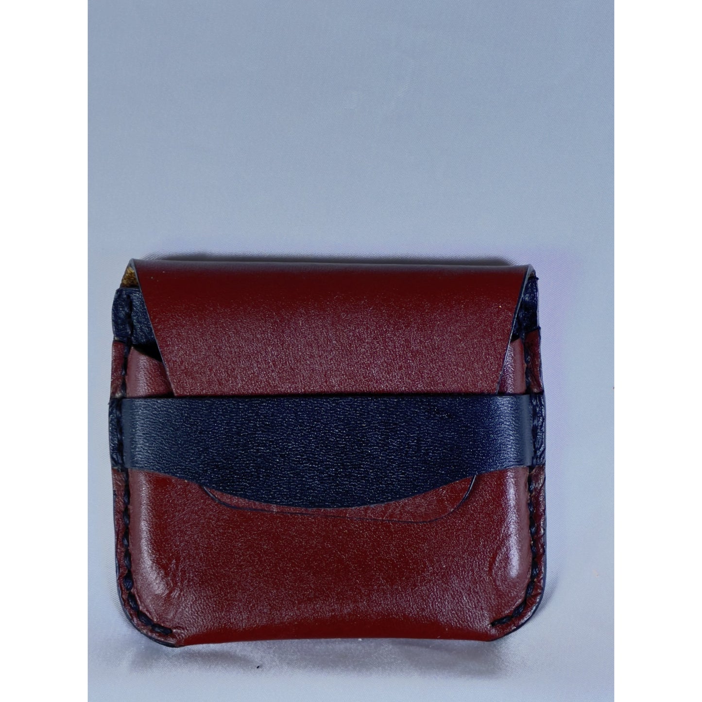 HAND SEWN LEATHER CARDHOLDER -STYLE 1B-FLAP