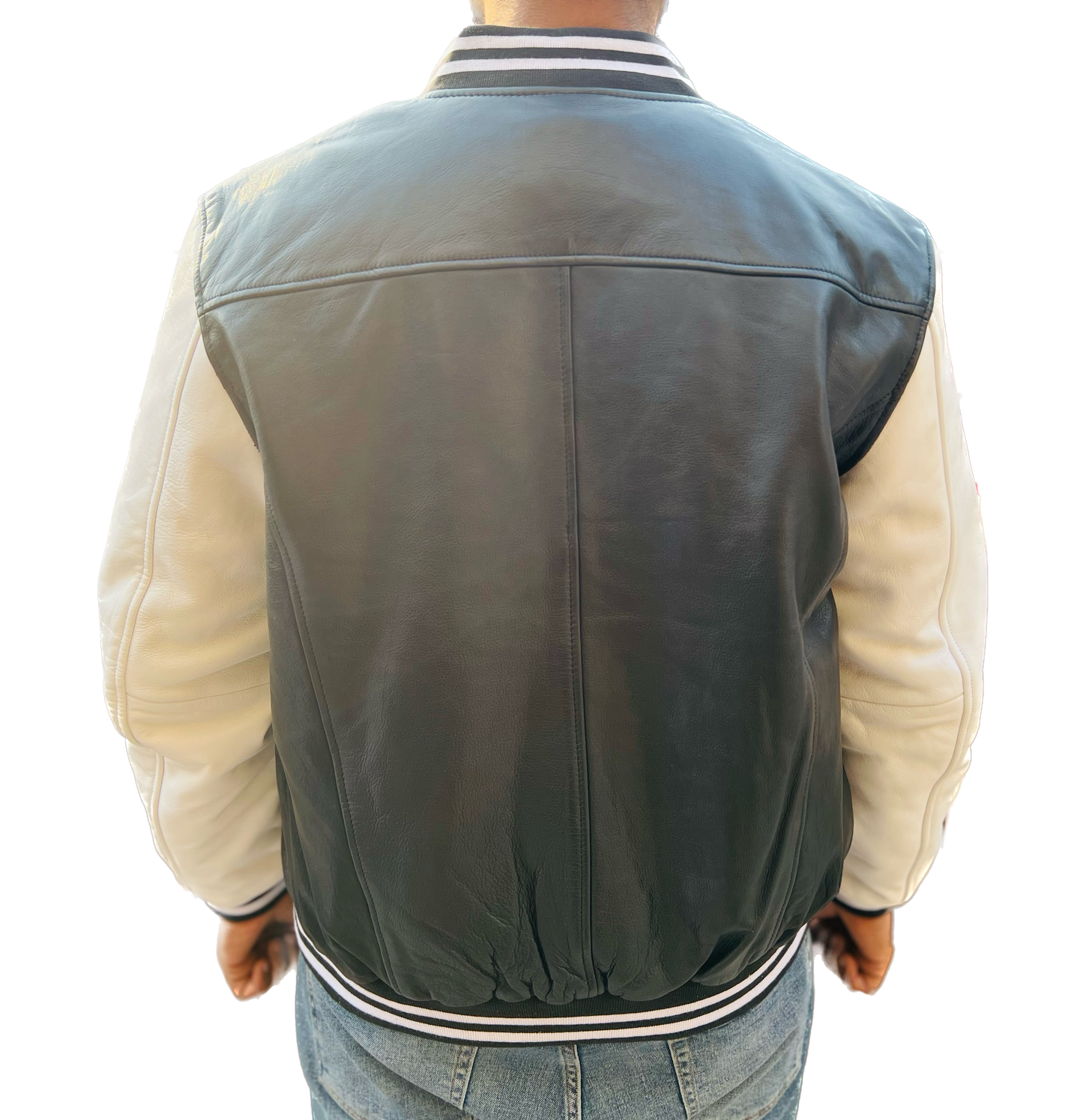 THE SUN BASEBALL LEATHER JACKET