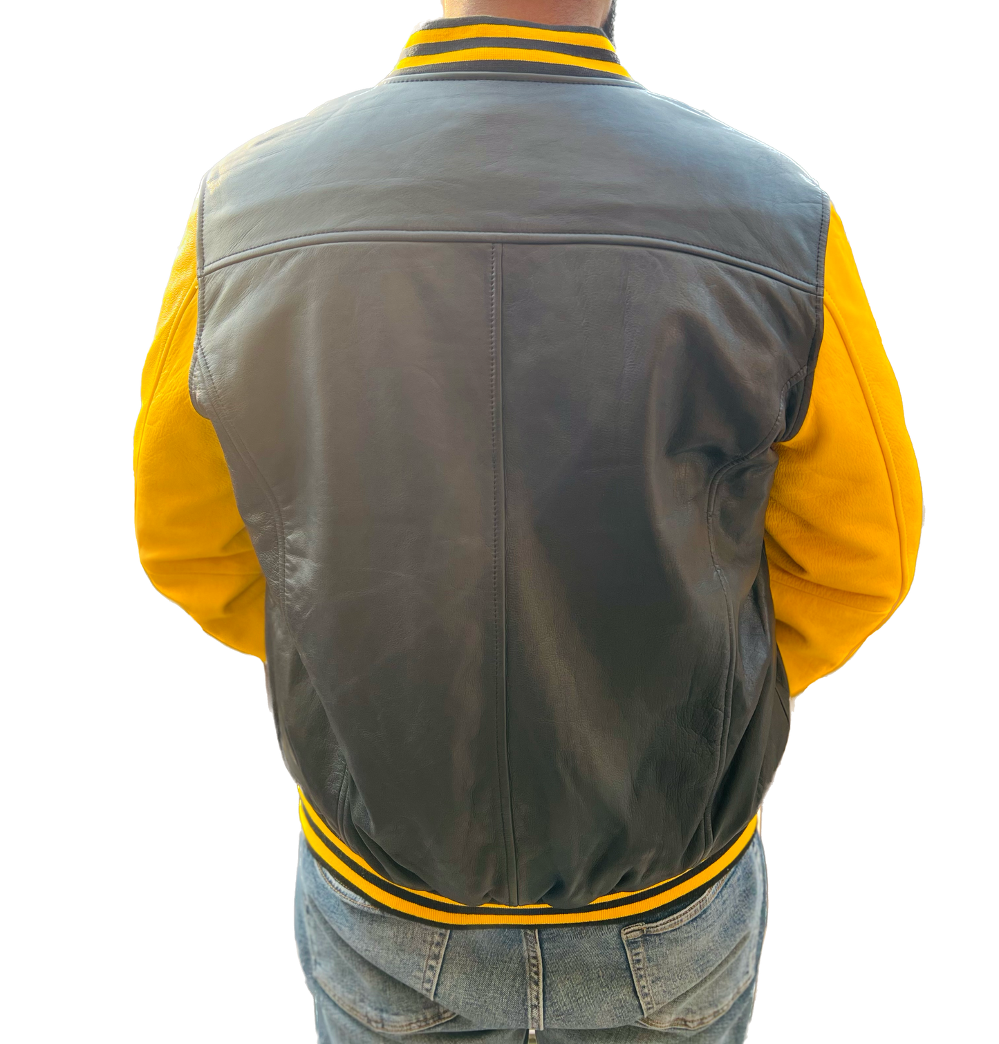 THE SUN BASEBALL LEATHER JACKET