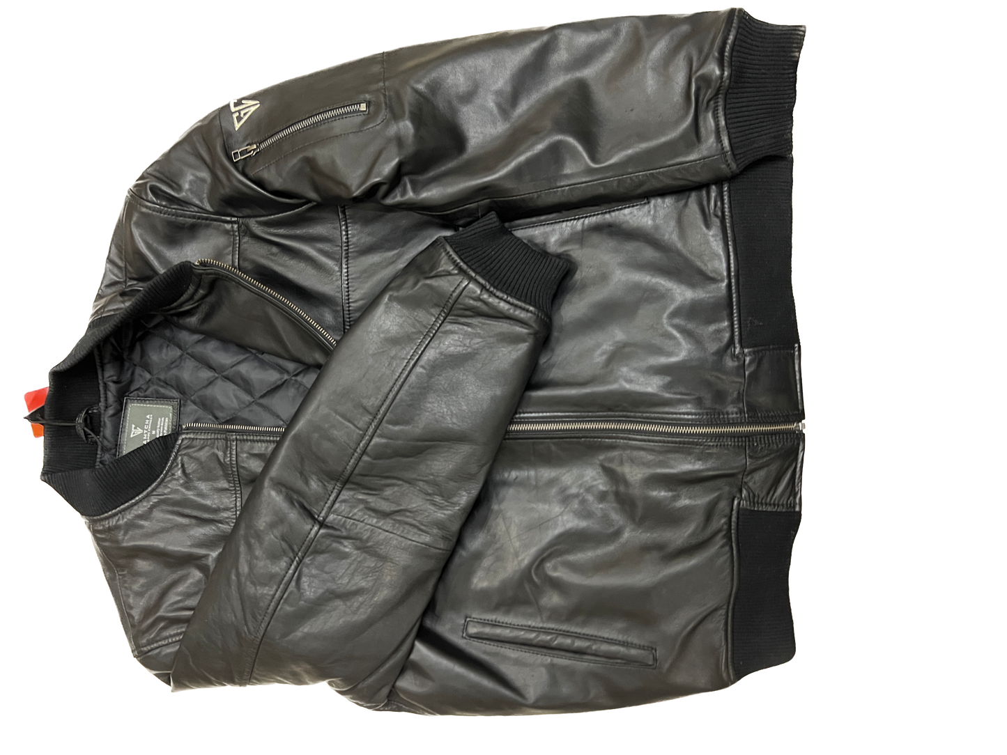 Lambskin Leather Bomber Jacket 4M