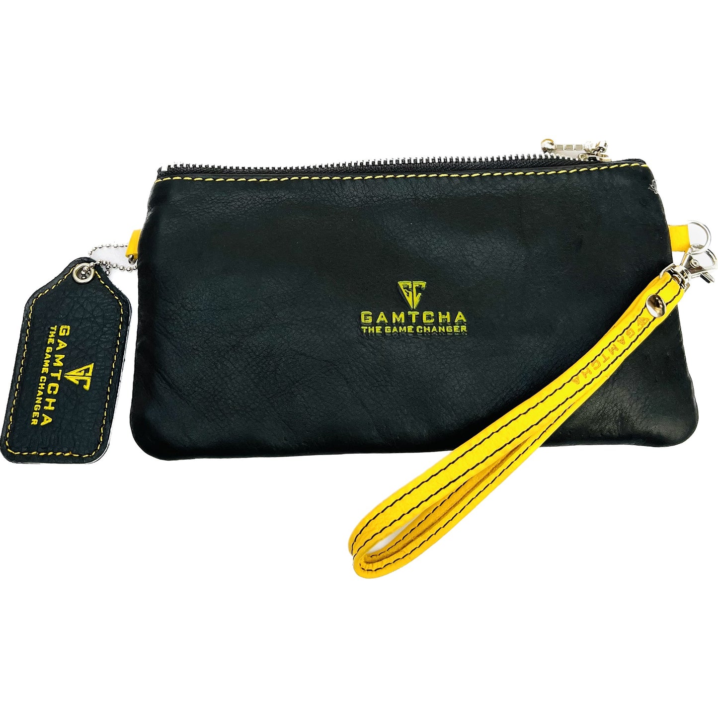 MODERN LEATHER WRISTLET AND CROSSBODY BAG