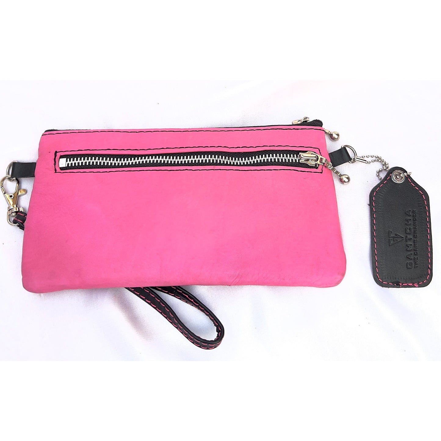 MODERN LEATHER WRISTLET AND CROSSBODY BAG