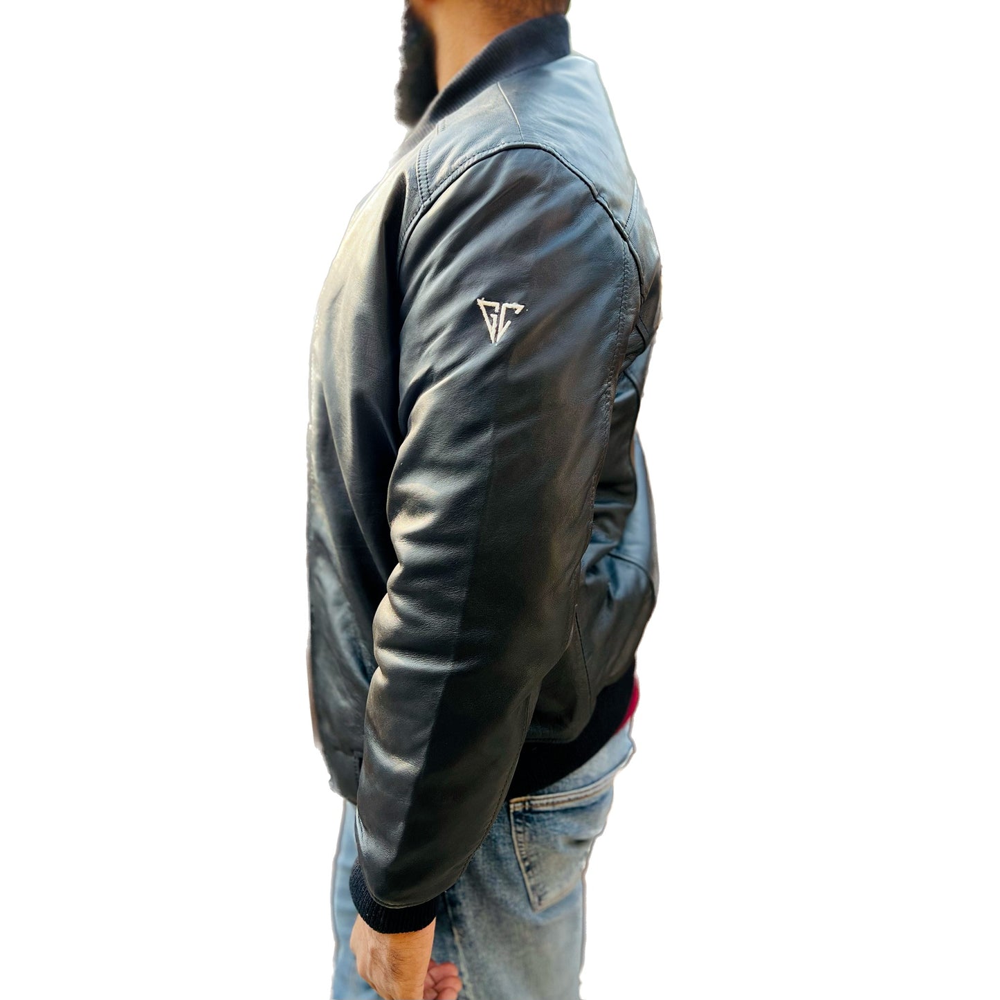 Lambskin Leather Bomber Jacket 5M