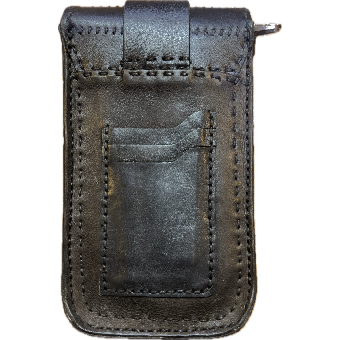 TOURIST LEATHER CROSSBODY CELL PHONE BAG HAND SEWN M9