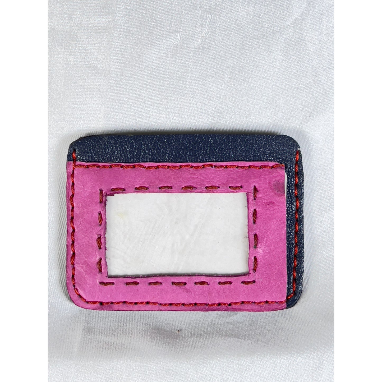 HAND SEWN LEATHER CARDHOLDER -STYLE 7-ID CARD HOLDER