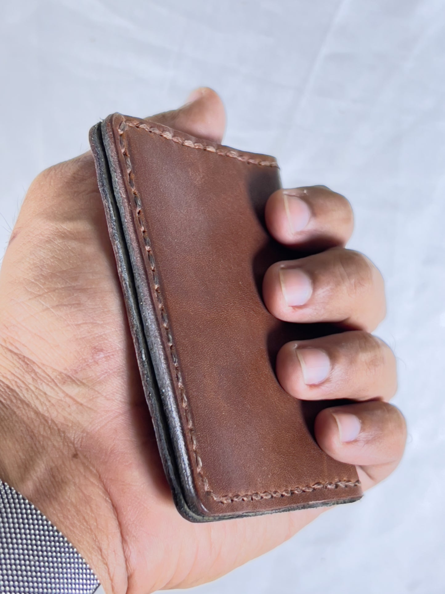 SOFT LEATHER HAND STITCHED BIFOLD CARDHOLDER-CH5