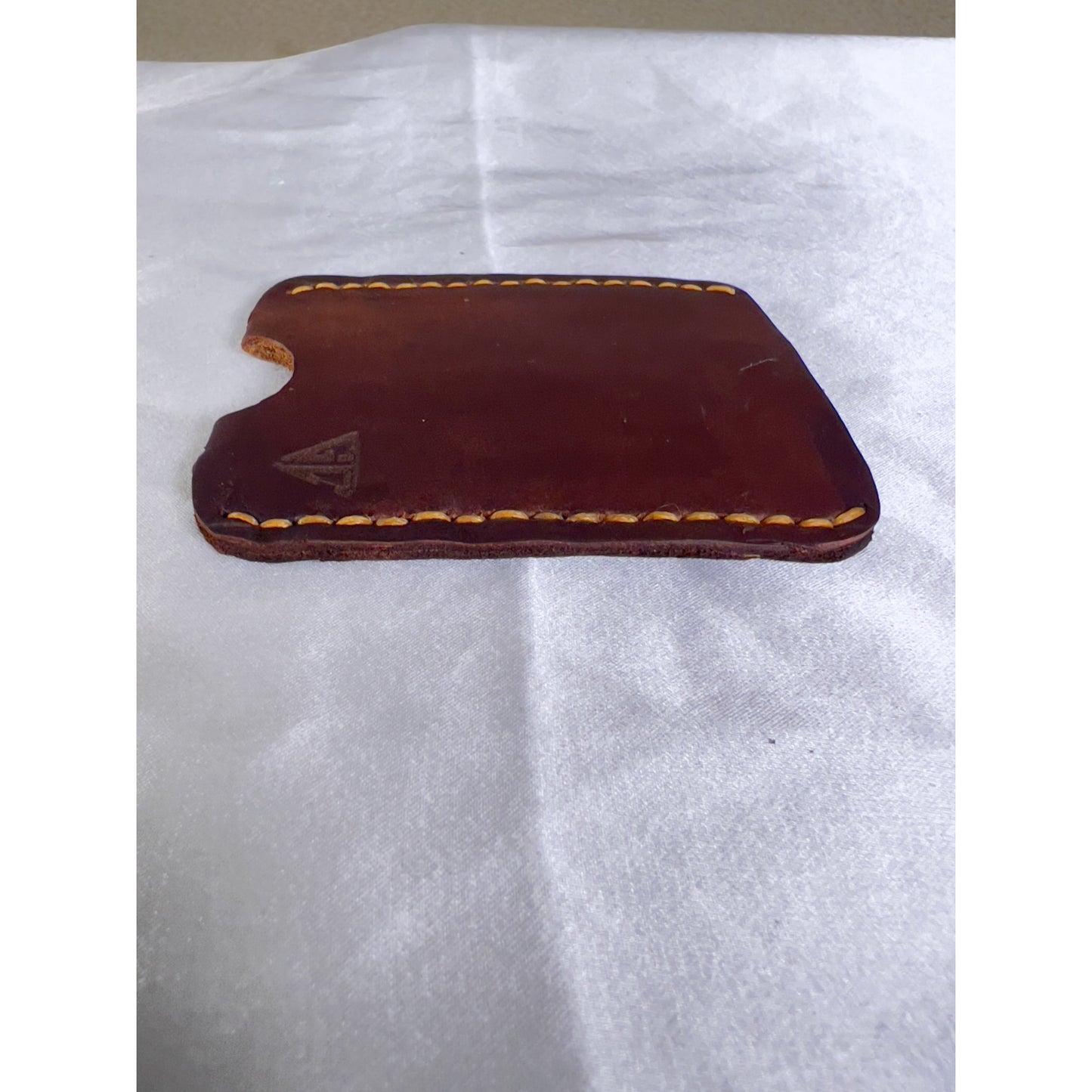 HAND SEWN LEATHER CARDHOLDER -STYLE 4-MINIMALIST