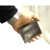 FOREST BIFOLD LEATHER CARD HOLDER-BROWN - Image 5