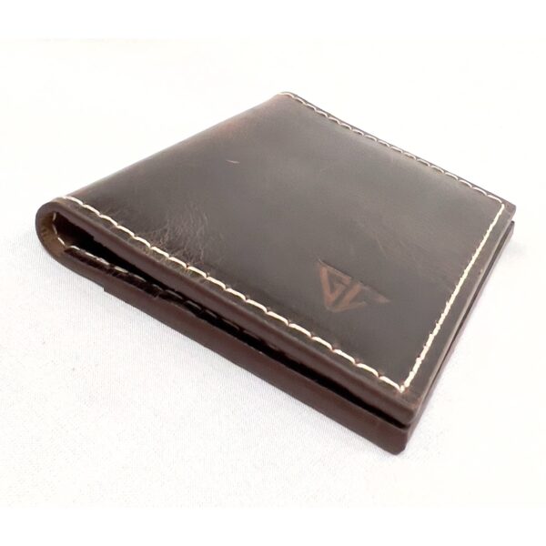 FOREST BIFOLD LEATHER CARD HOLDER-BROWN - Image 7