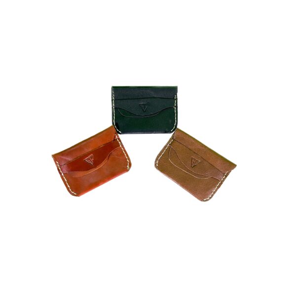 HAND SEWN LEATHER CARDHOLDER -STYLE 1-FLAP - Image 4