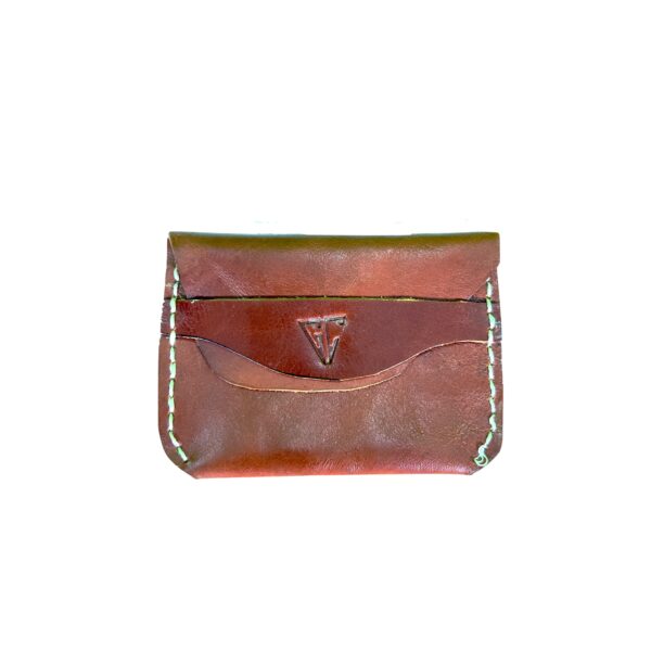 HAND SEWN LEATHER CARDHOLDER -STYLE 1-FLAP - Image 3