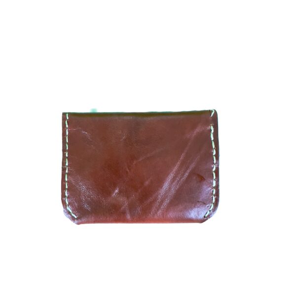 HAND SEWN LEATHER CARDHOLDER -STYLE 1-FLAP - Image 8