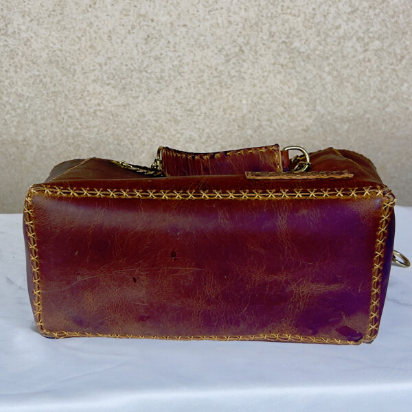HAND STITCHED EVERYDAY LEATHER TOTE BAG-M5 - Image 8