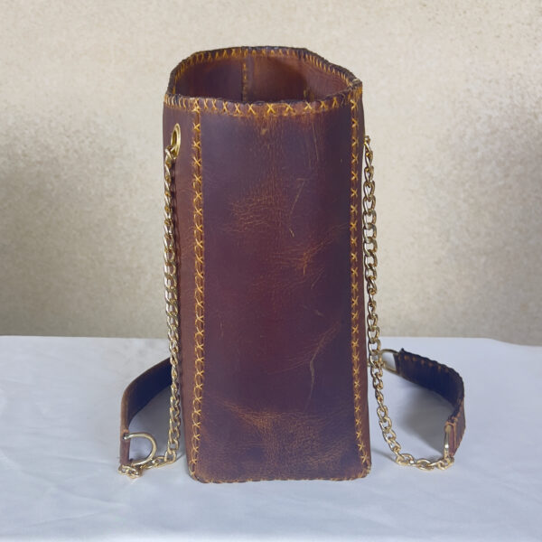 HAND STITCHED EVERYDAY LEATHER TOTE BAG-M5 - Image 10
