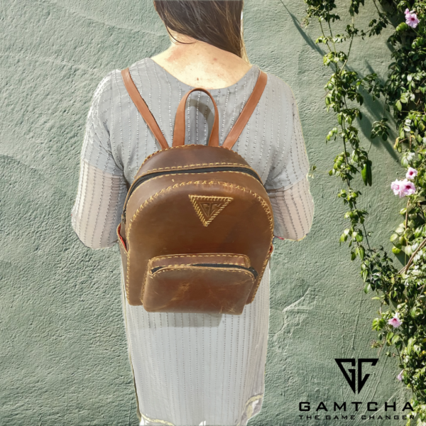 THE HANDMADE LEATHER MINI BACKPACK M4 - Image 2