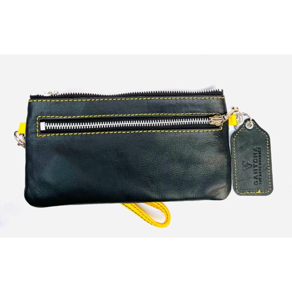 MODERN LEATHER WRISTLET AND CROSSBODY BAG - Image 6