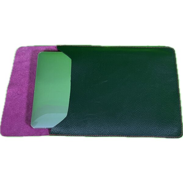 2 in 1 Leather Laptop, ipad Sleeve & Desk Mat