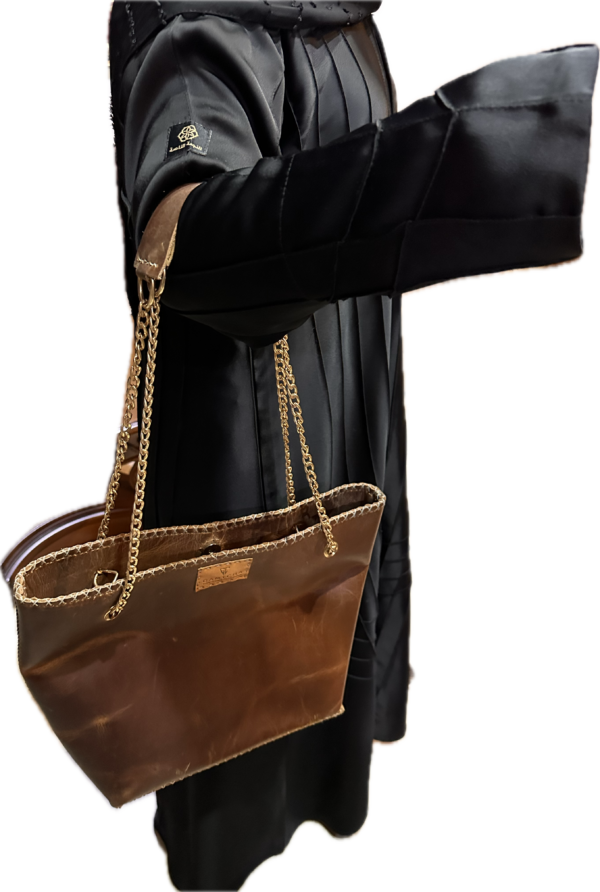 HAND STITCHED EVERYDAY LEATHER TOTE BAG-M5 - Image 14