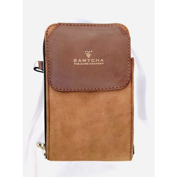 Leather Crossbody Cellphone Bag - Image 9