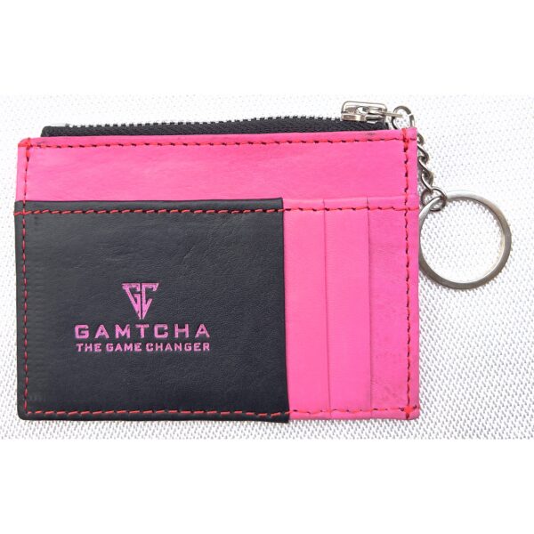 Leather Card Holder with Key Ring - Image 6