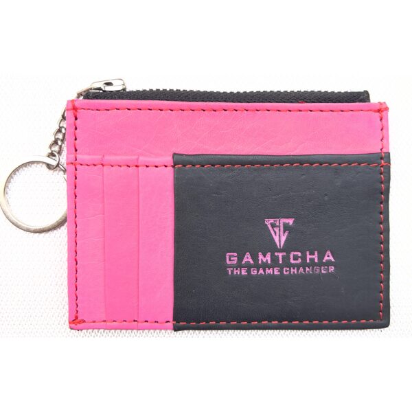 Leather Card Holder with Key Ring - Image 5