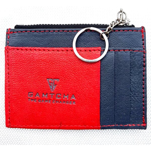 Leather Card Holder with Key Ring - Image 7