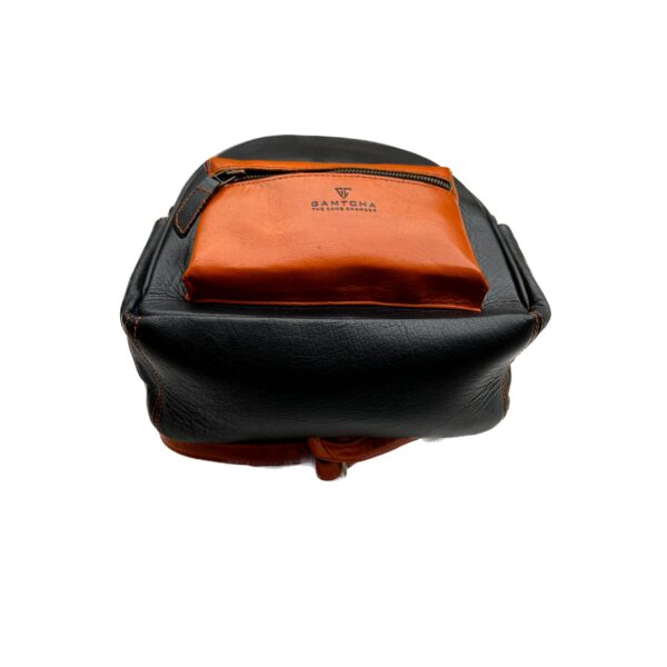 The leather Mini backpack handbag size - Image 4