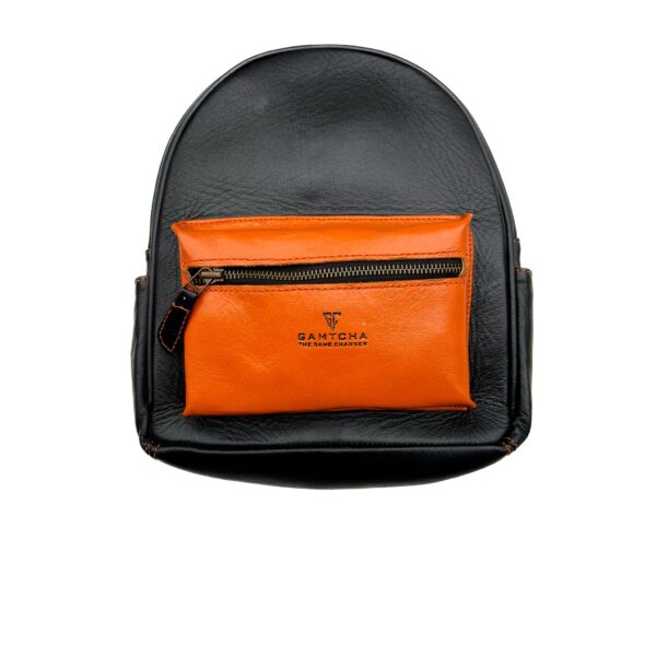 The leather Mini backpack handbag size - Image 5