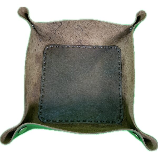 VINTAGE TOP GRAIN LEATHER TRAY-DESK ORGANIZER - Image 6