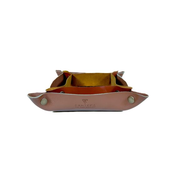 VINTAGE TOP GRAIN LEATHER TRAY-DESK ORGANIZER - Image 12