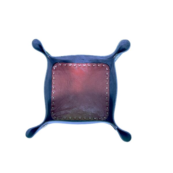 VINTAGE TOP GRAIN LEATHER TRAY-DESK ORGANIZER - Image 14