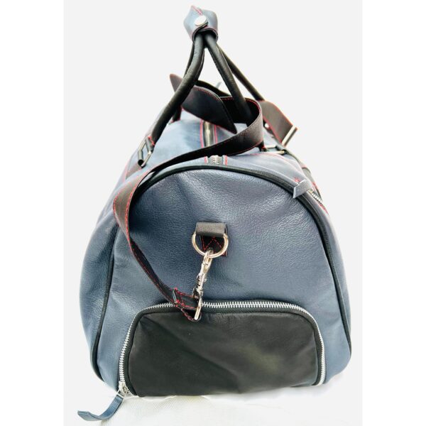 Designer Full Grain Leather Duffel Bag - Image 19