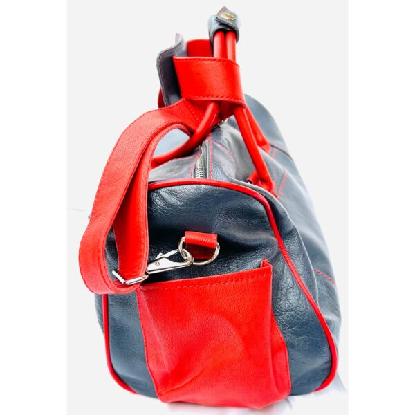 Designer Full Grain Leather Duffel Bag - Image 33