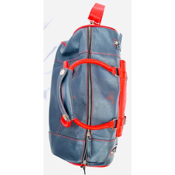 Designer Full Grain Leather Duffel Bag - Image 35