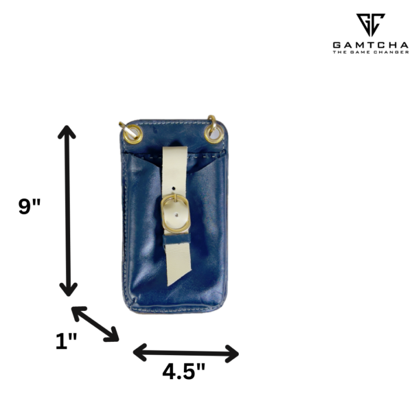 SLIM LEATHER CROSSBODY CELL PHONE BAG HAND SEWN M10-B - Image 4