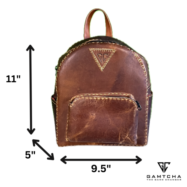 THE HANDMADE LEATHER MINI BACKPACK M4 - Image 3